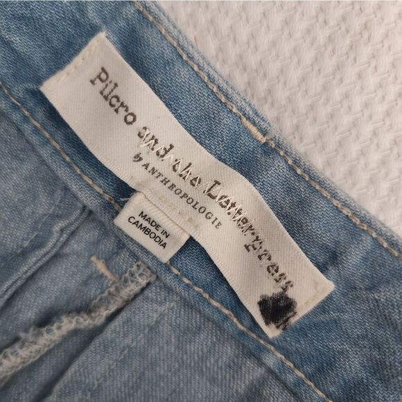 Pilcro and the letterpress denim wide leg cropped cullotes jeans new with tags - Picture 12 of 15